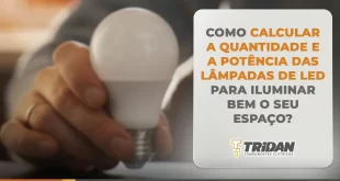 Quantidade de lâmpada LED por cômodo